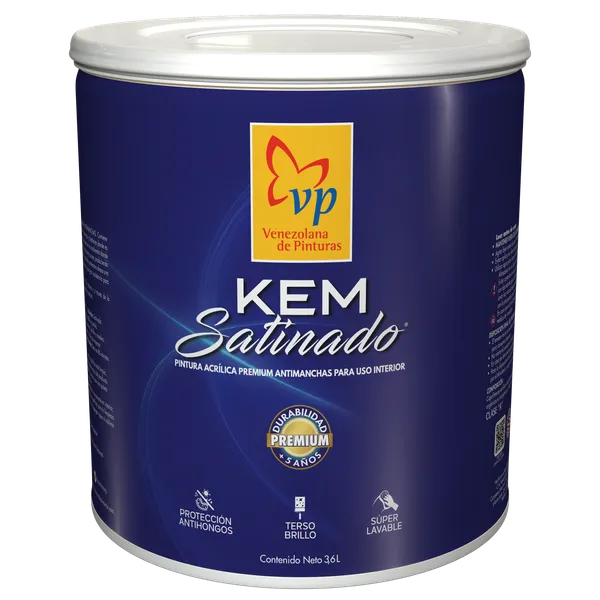 Pintura Esmalte Satinado VP Kem Glo Galón Tipo A